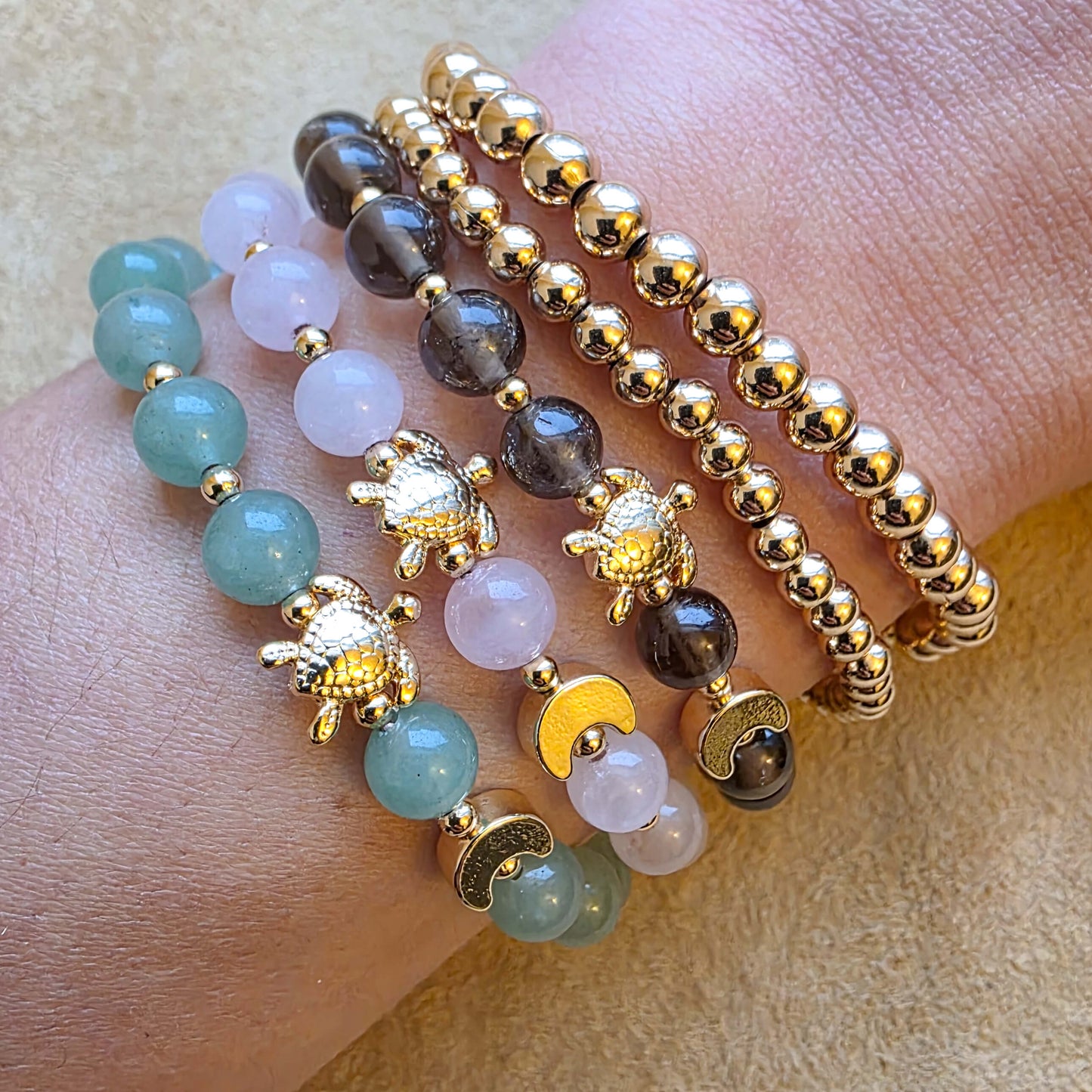 Worm Moon | Signature Silk | Green Aventurine Bracelet