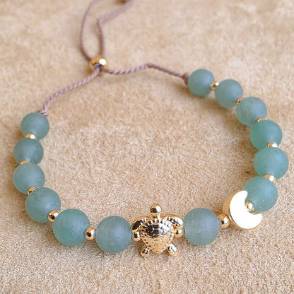 Worm Moon | Signature Silk | Green Aventurine Bracelet