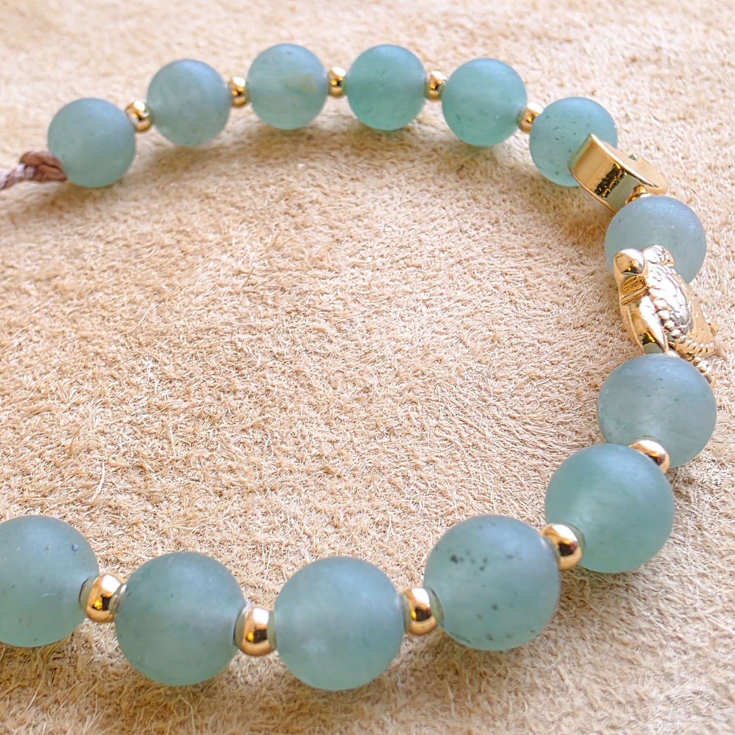 Worm Moon | Signature Silk | Green Aventurine Bracelet