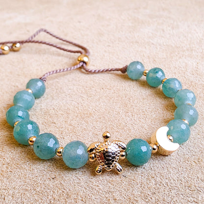 Worm Moon | Signature Silk | Green Aventurine Bracelet