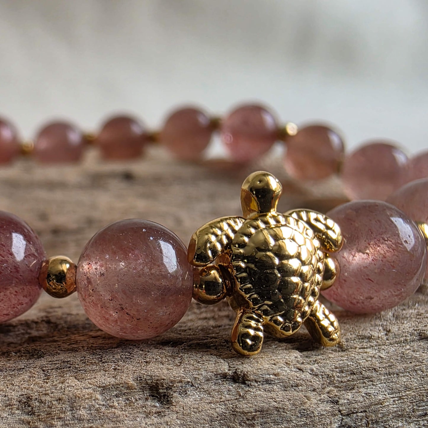 Strawberry Moon | Signature Stone | Strawberry Quartz Bracelet