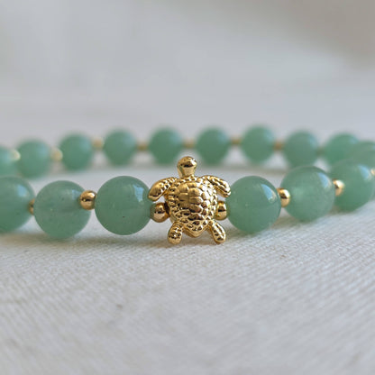 Worm Moon | Signature Stone | Green Aventurine Bracelet