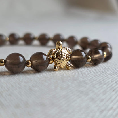 Cold Moon | Signature Stone | Smoky Quartz Bracelet