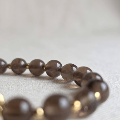 Cold Moon | Signature Stone | Smoky Quartz Bracelet