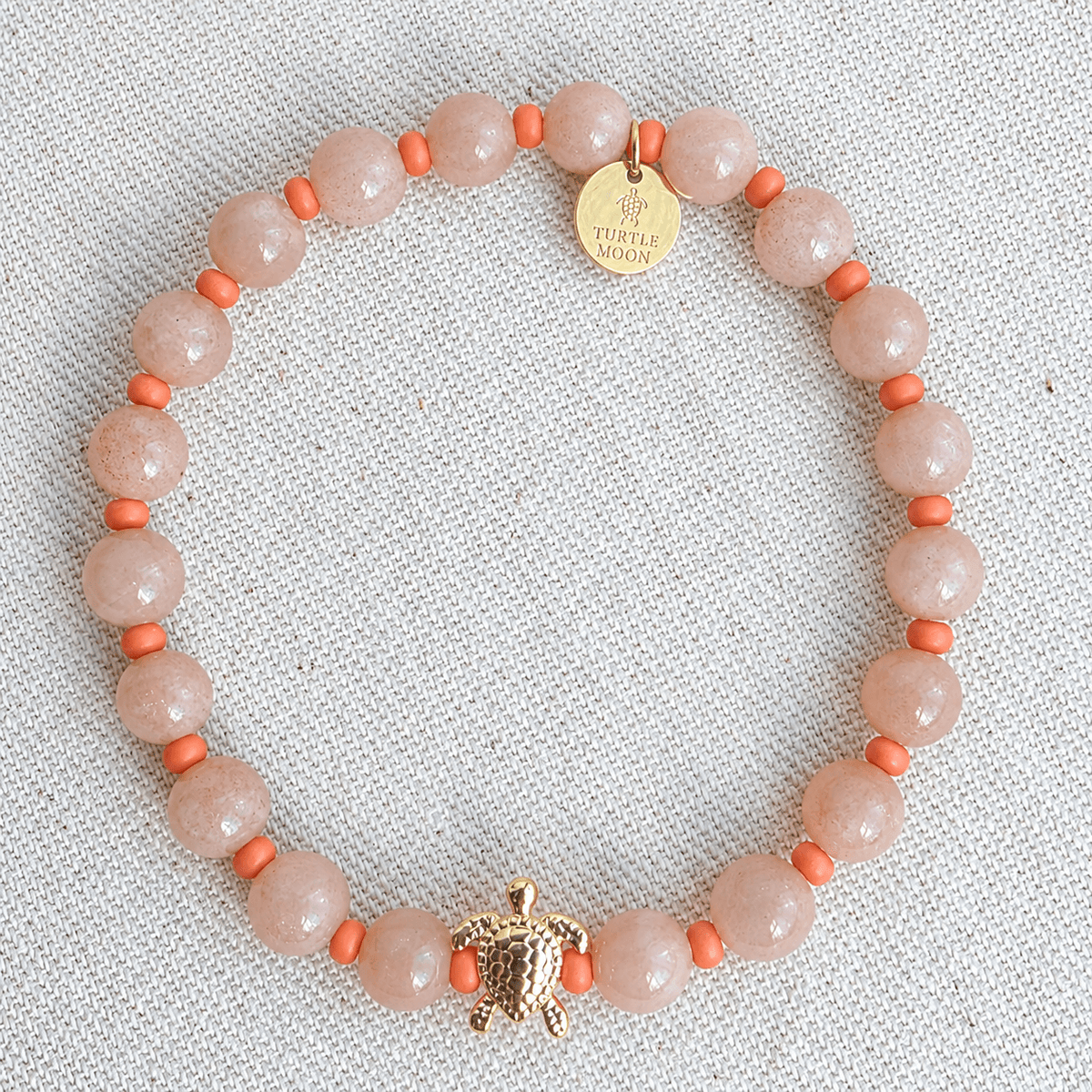 Flower Moon Color Story Bracelet | Peach Moonstone