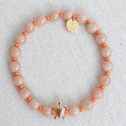 Flower Moon Color Story Bracelet | Peach Moonstone