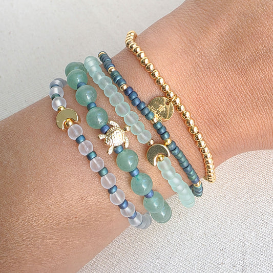 Worm Moon Color Story Bracelet | Green Aventurine