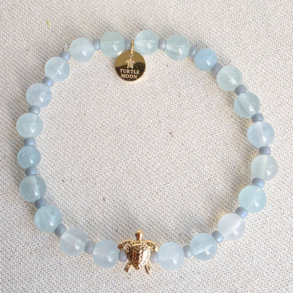 Sturgeon Moon Stone Color Bracelet | Aquamarine
