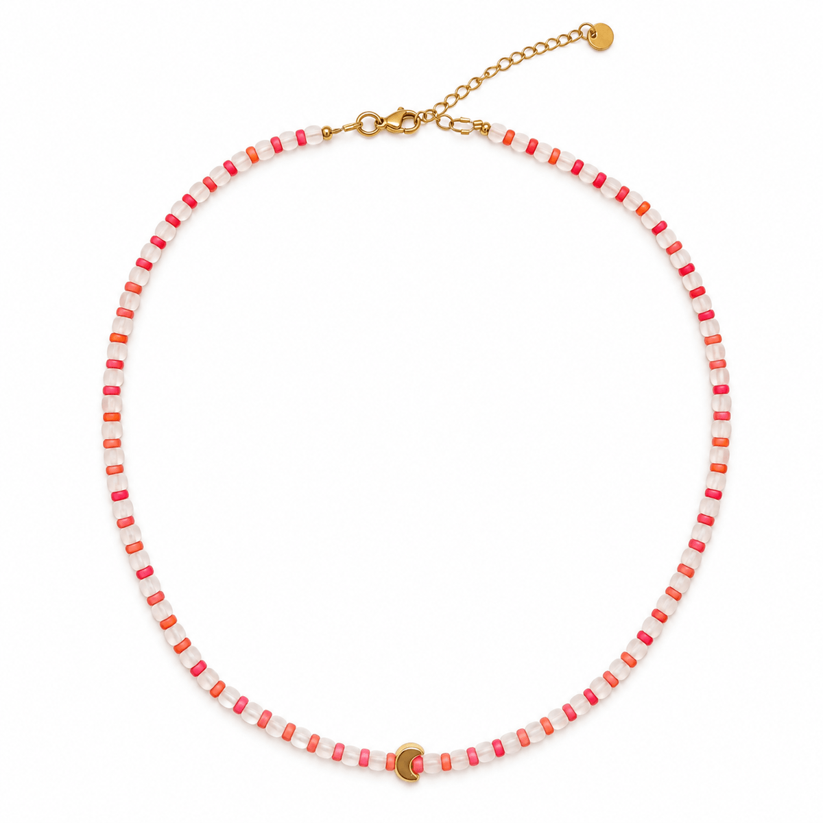 Strawberry Moon Mini Moon Necklace